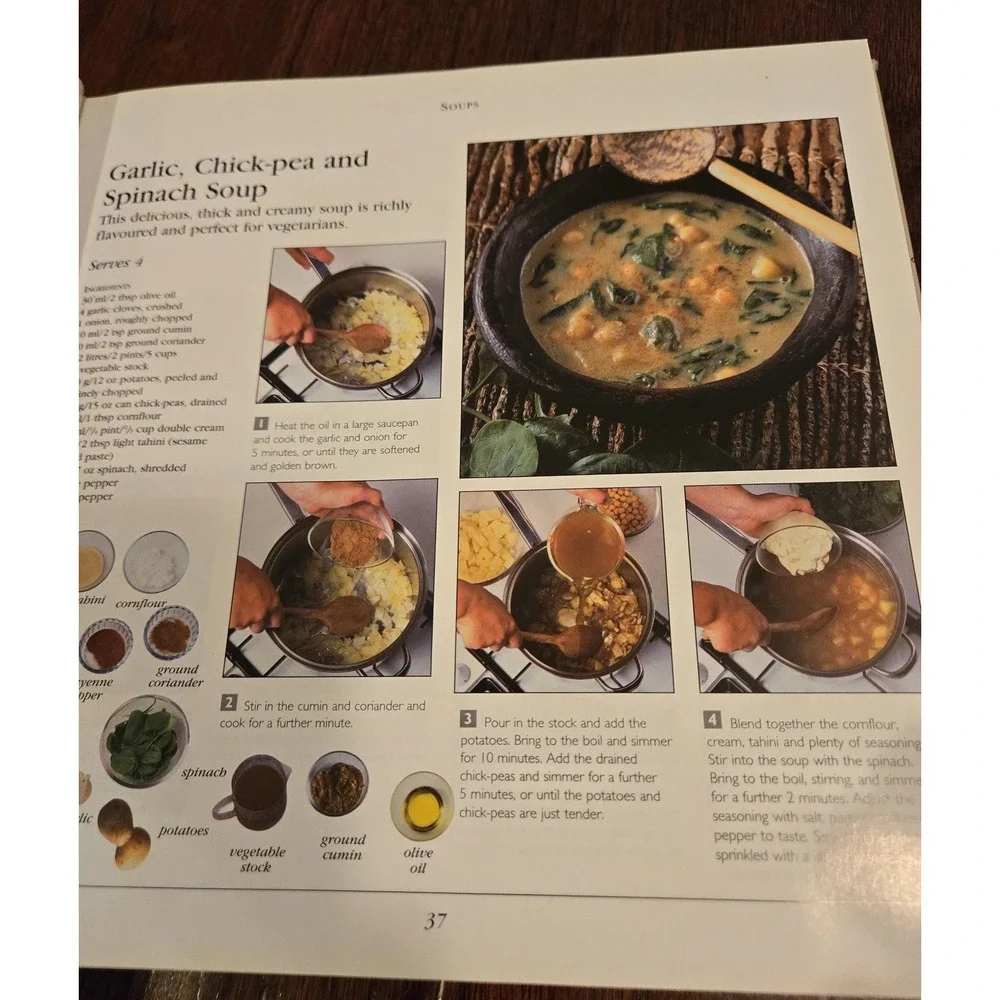 The Vegetarian Cookbook 1999, vegetables‎ tofu grains pasta soups